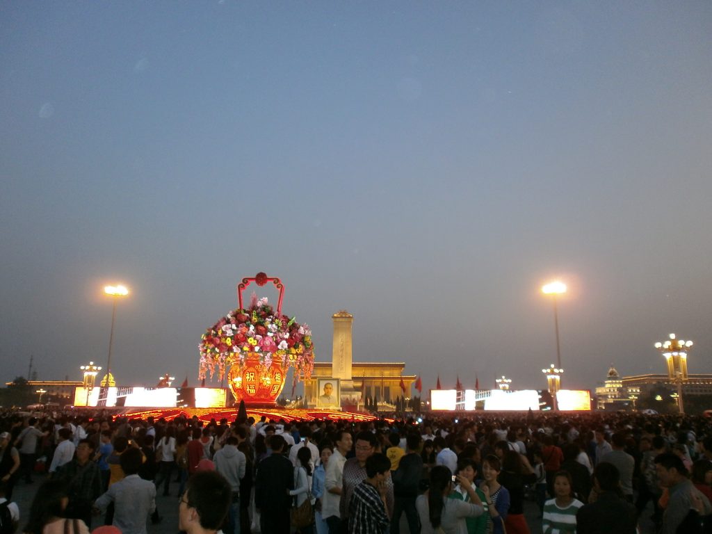 Pekín - Plaza Tiananmen - Día Nacional de China