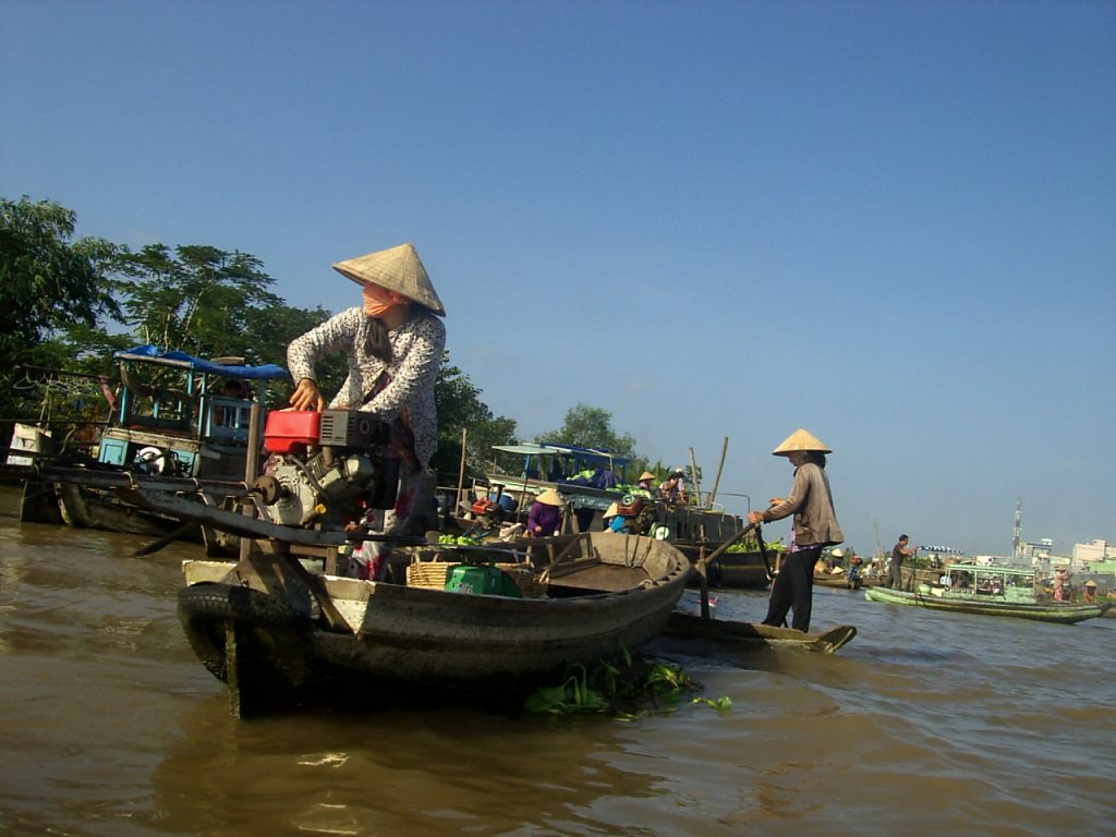 Sur de Vietnam - El Mekong - Mercado