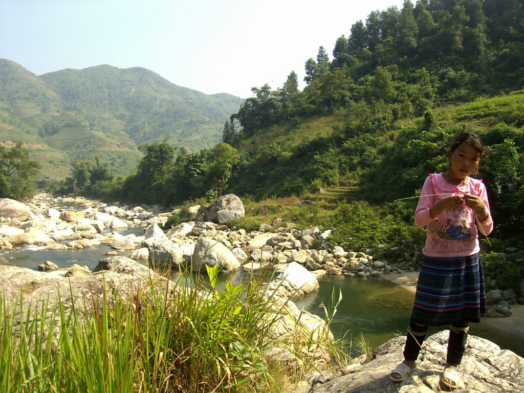 Terrazas de arroz de Sapa - Niña Hmong