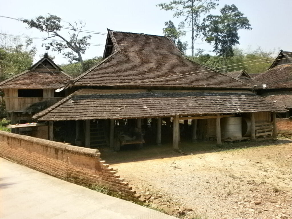 Authentic Dai village, traditional house, Xishuangbanna, Yunnan