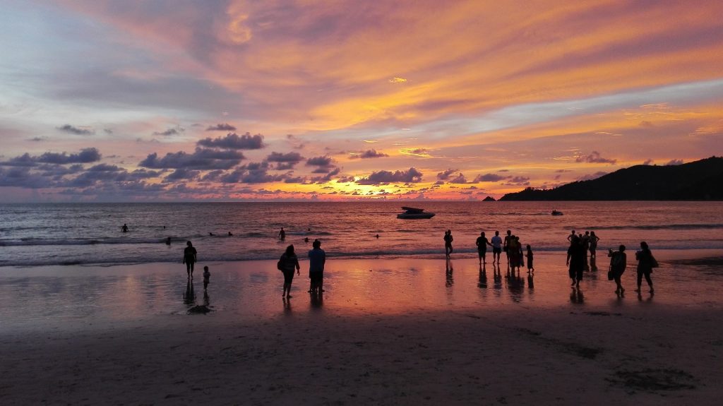 Beaches of Phuket - Sunset at Patong Beach