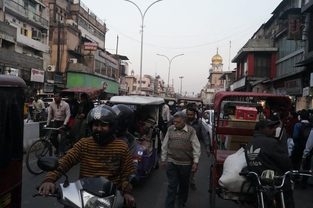 El caótico bazar Chandni Chowk, antigua Delhi