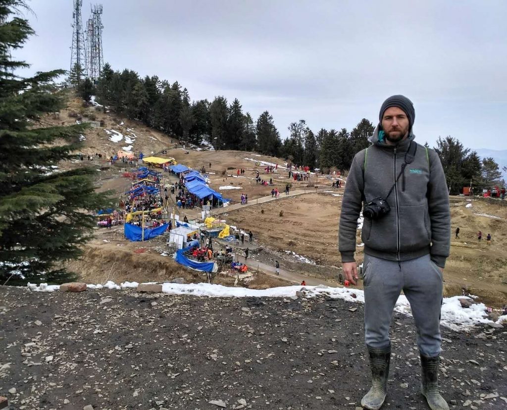 En la cima del Parque Natural de Kufri, Shimla