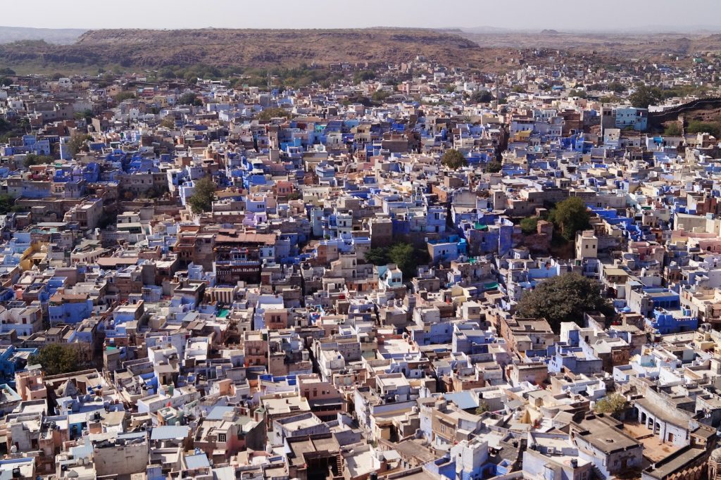 Qué ver en Jodhpur - Fachadas de la Ciudad Azul