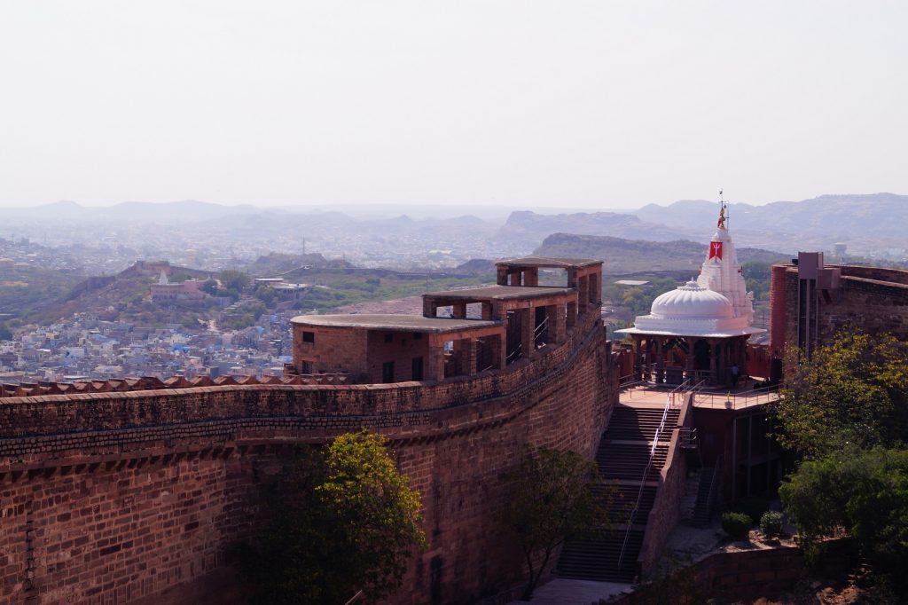 Fuerte de Mehrangarh con vistas a la ciudad azul