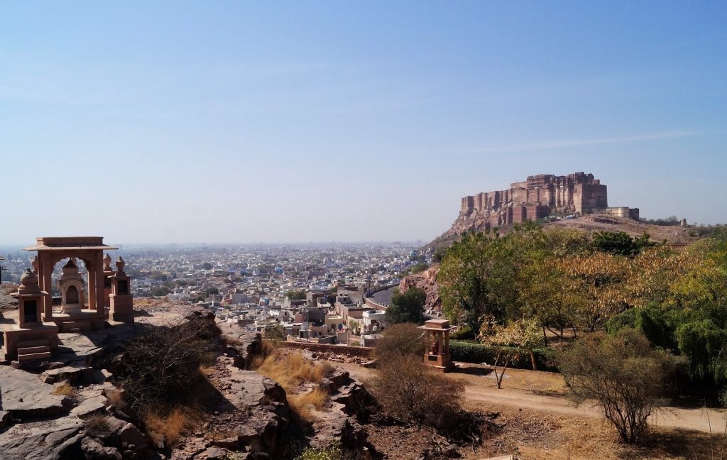 Ruta por la India - Jodhpur la ciudad azul - Vistas Jaswant Thada