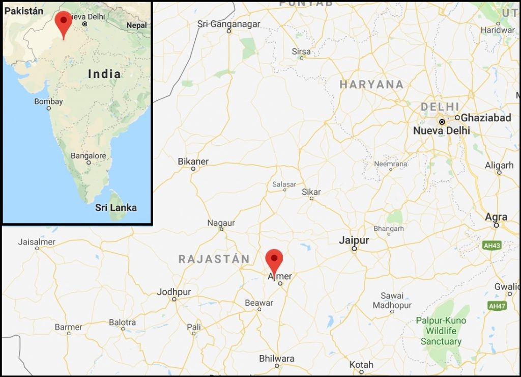 Mapa Pushkar (India) - ¿Dónde está Pushkar?