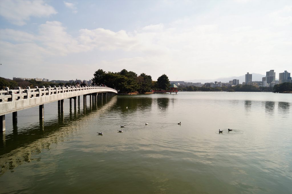 Qué ver en Fukuoka, Lago Parque Ohori