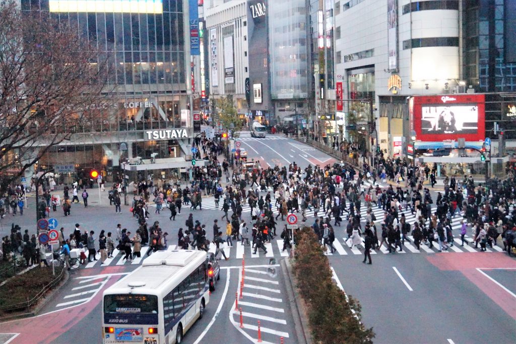 Tokio - Cruce de Shibuya desde lo alto