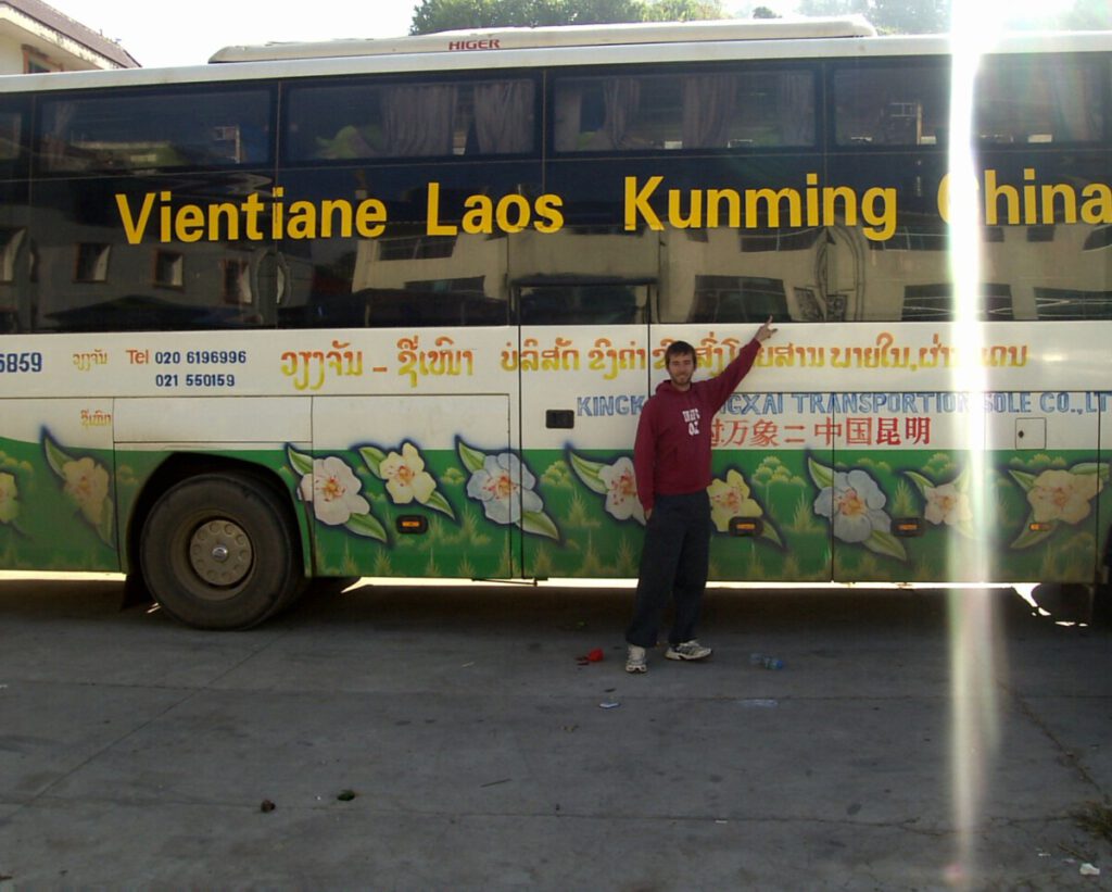 Laos - Bus from Vientiane to Kunming