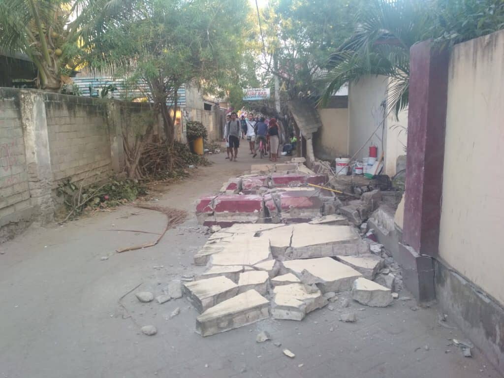 Gili Trawangan - Destrozos Terremoto de Lombok 