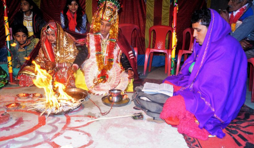 Boda India, Rituales marido y esposa