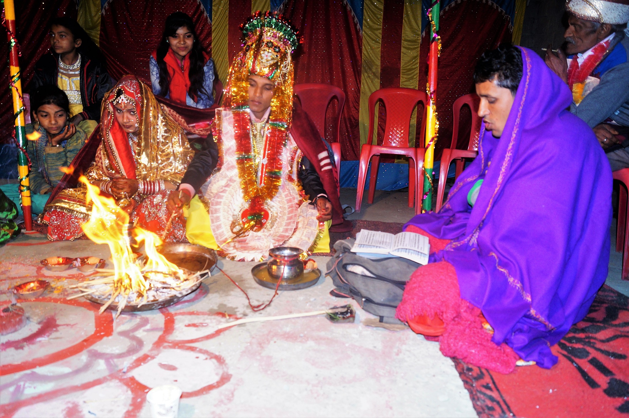 Boda India, Rituales marido y esposa