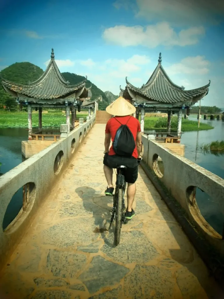 En bicicleta por Puzhehei, Yunnan