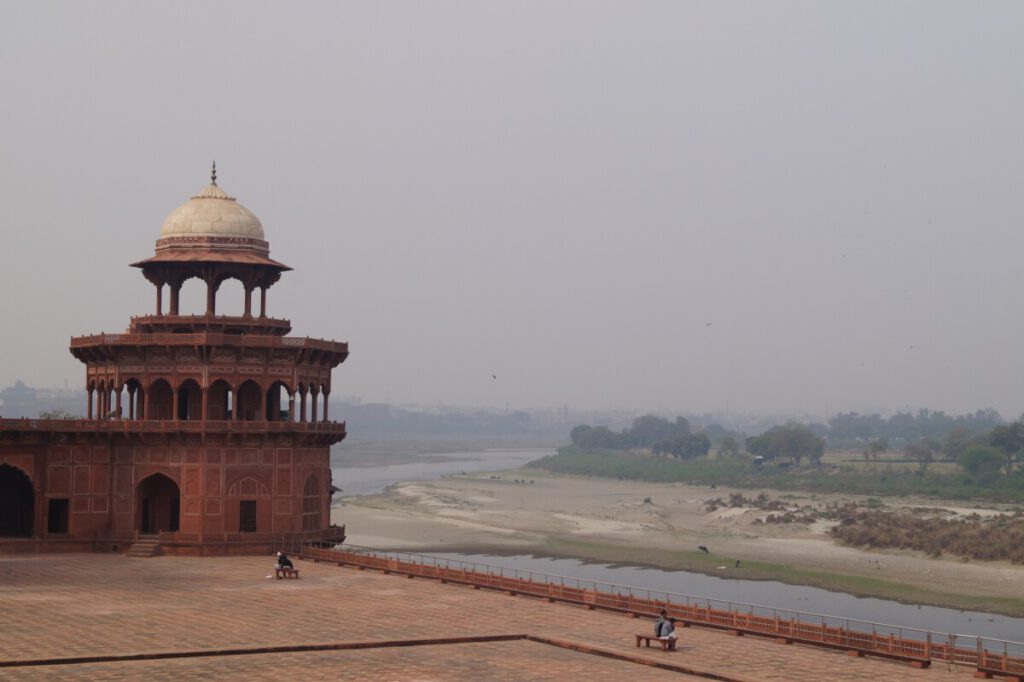 Western Mosque and the Yamuna River