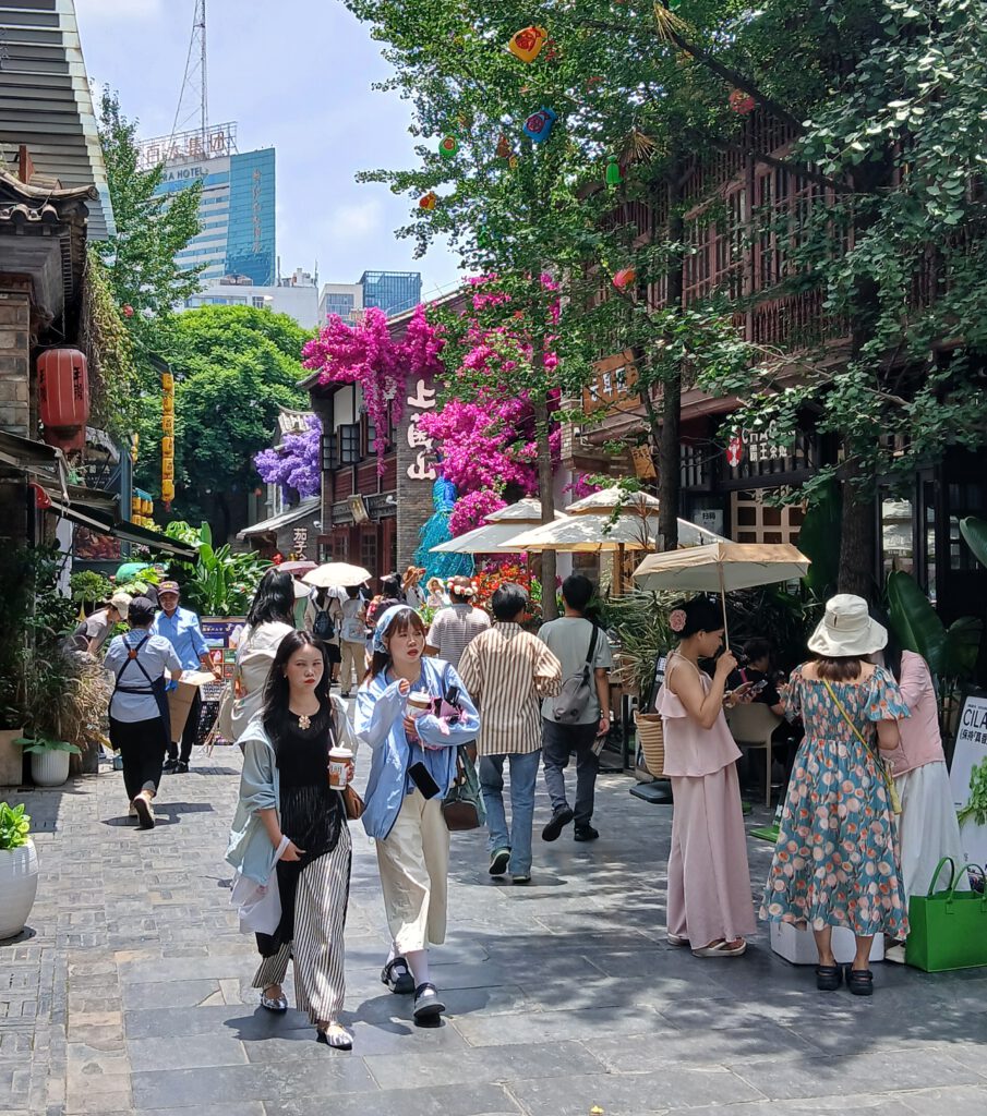 Mercado de las flores, Kunming, Yunnan