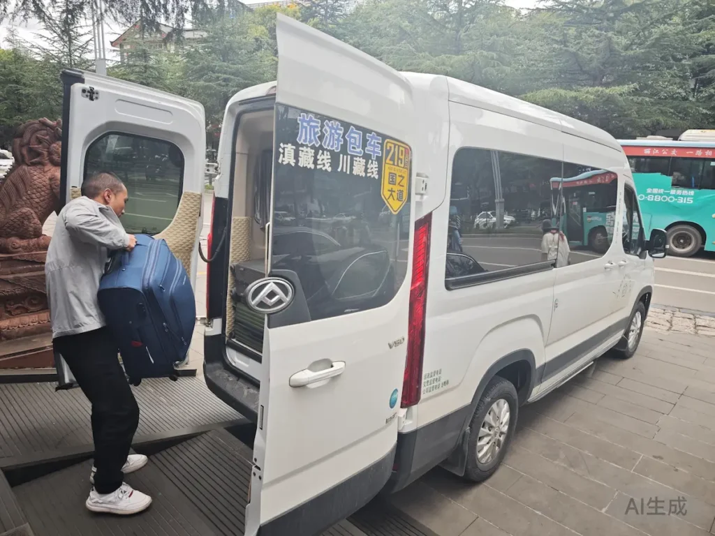 Chófer privado en Yunnan y Sichuan - Furgoneta 9 plazas